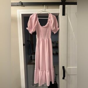 Hill House Home Louisa Dress in Ballerina Pink - Size S